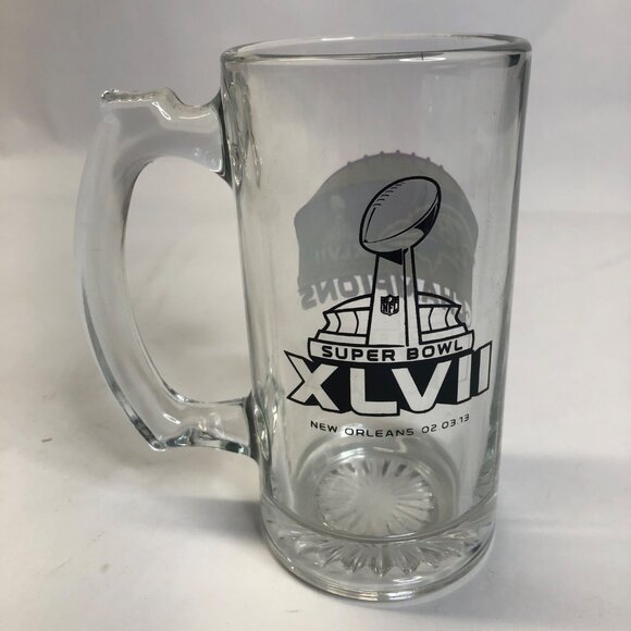 Baltimore Ravens Super Bowl‎ 47 XLVII Champs Champion 6" Pint Glass - Picture 5 of 9